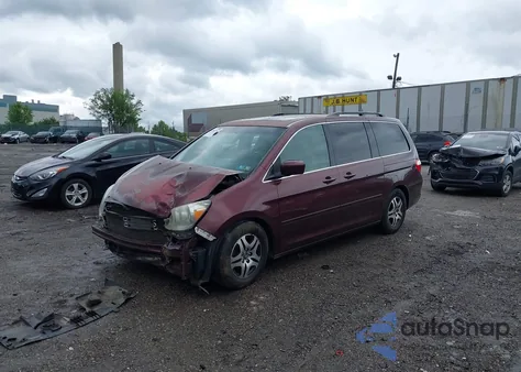 2007 Honda Odyssey Ex-L from USA, damaged, VIN 5FNRL38707B453788